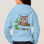 Eule bin ich ein Schrei Hoodie (Rückseite)