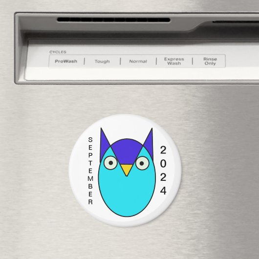 Eule, blau magnet (In Situ (Geschirrspüler))