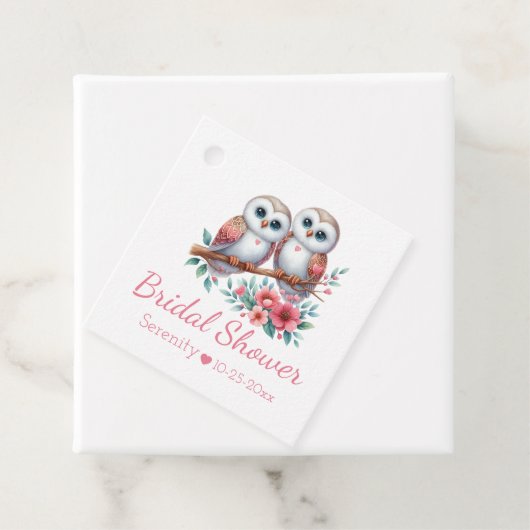 Eule Boho Rustikal Landhochzeit Brautparty Geschenkanhänger (Beispiel)