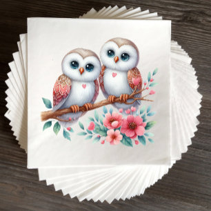 Eule Boho Rustikal Landhochzeit Waldhochzeit Serviette