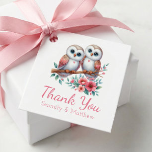 Eule Boho Rustikale Landhochzeit Dankeschön Geschenkanhänger