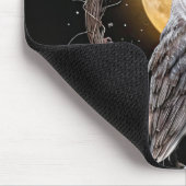 Eule Boho Traumfänger mit Mond Mystisch Mousepad (Ecke)