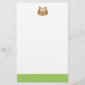 Eule Briefpapier (Vorderseite)