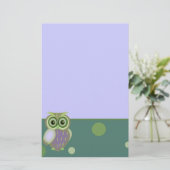 Eule Briefpapier (Stehend Vorderseite)