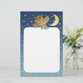 Eule Briefpapier (Stehend Vorderseite)