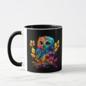 EULE BUNTE ABSTRAKT TASSE (Links)
