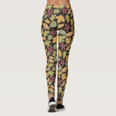 Eule-Cartoon im dunklen Hintergrund Leggings (Rückseite)