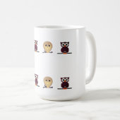 Eule, Cartoon Kaffeetasse (VorderseiteRechts)