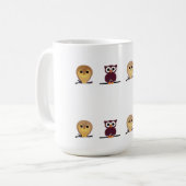 Eule, Cartoon Kaffeetasse (Vorderseite Links)