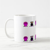 Eule, Cartoon Kaffeetasse (Links)