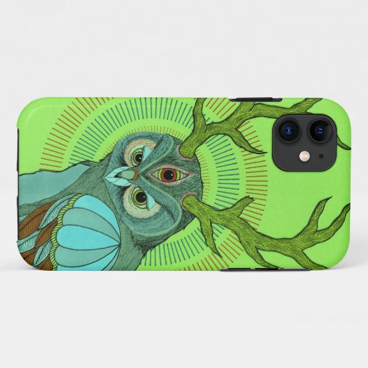 Eule Case-Mate iPhone Hülle (Rückseite (Horizontal))