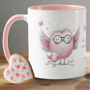 Eule Danke Lehrer Tasse