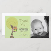 Eule danken Ihnen neue Dankeskarte (Vorne/Hinten)