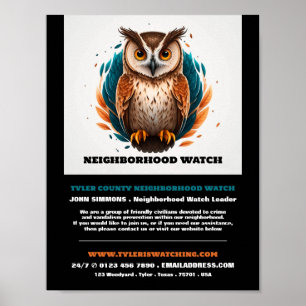 Eule-Design, Nachbarschaftswerbung Poster