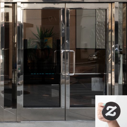 Eule-Design, Warnung der Nachbarschaftsgemeinschaf Fensteraufkleber (Büro Tür)