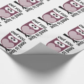 Eule, die Sie benötigen, ist LIEBE Geschenkpapier (Ecke)