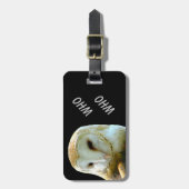 Eule die wer gepäckanhänger (Vorderseite vertikal)