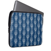 Eule (dunkelblau) - Laptop-Sieb Laptopschutzhülle (Vorne Rechts)