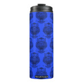 Eule (dunkelblau) - Thermal Tumbler Thermosbecher (Vorderseite)