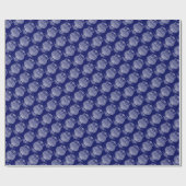 Eule (dunkelblau) - Umhüllungspapier Geschenkpapier (Flach)