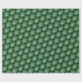 Eule (dunkelgrün) - Umhüllungspapier Geschenkpapier (Flach)