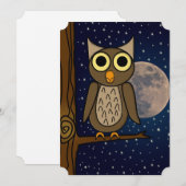 Eule Einladung (Vorne/Hinten)
