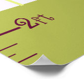 Eule, Elephant Kinderzimmer Growth Chart Behielt a Poster (Ecke)