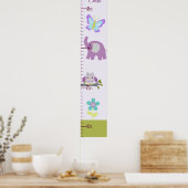 Eule, Elephant Kinderzimmer Growth Chart Behielt a Poster (Küche)
