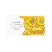 Eule - Etiketten Adressaufkleber (Vorne)