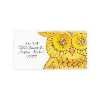 Eule - Etiketten Adressaufkleber