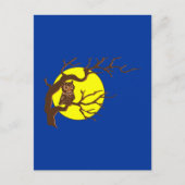 Eule-Eule Postkarte (Vorderseite)