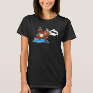 Eule Eule Yoga-Übungen Sport Gymnastik Ohmmm Herzs T-Shirt