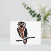Eule eulet postkarte (Stehend Vorderseite)