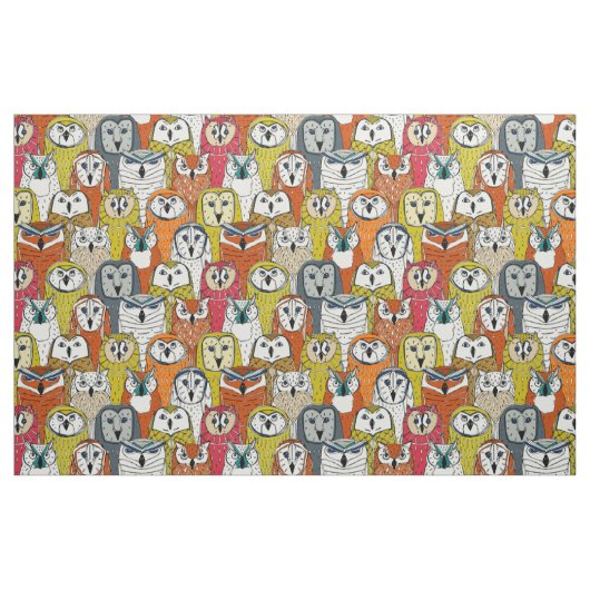 Eule fallen stoff (Fat Quarter (45,7 x 55,9 cm))