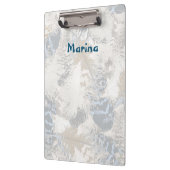 Eule Feathers, grau, beige und blau, Vogel, Licht, Klemmbrett (Links)