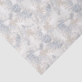 Eule Feathers, grau, beige und blau, Vogel, Licht, Seidenpapier (Ausschnitt)