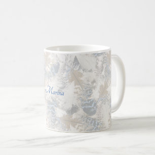 Eule Federn, Grau, beige und blau, Vogel, Licht, Kaffeetasse