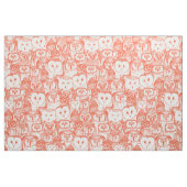 Eule flammorange stoff (Fat Quarter (45,7 x 55,9 cm))