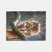 Eule Fleecedecke (Vorderseite (Horizontal))