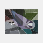 Eule Fleecedecke (Vorderseite (Horizontal))