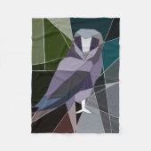 Eule Fleecedecke (Vorderseite)