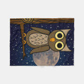 Eule Fleecedecke (Vorderseite (Horizontal))