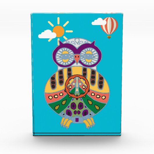 Eule Fotoblock (Vorderseite)