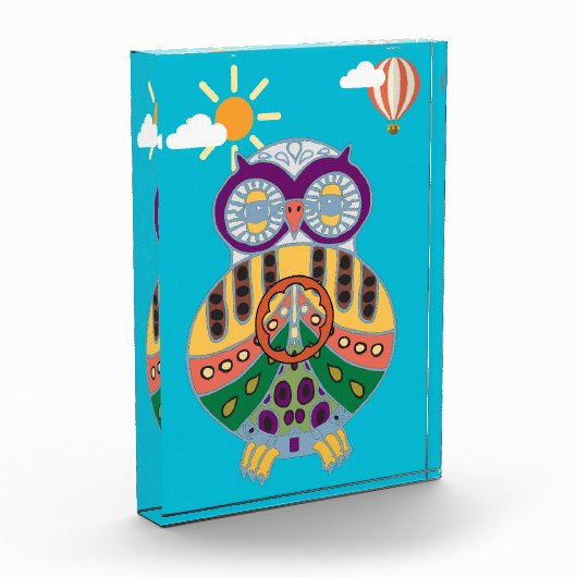 Eule Fotoblock (Links)