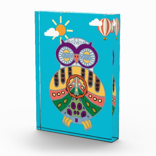 Eule Fotoblock (Rechts)