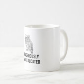 Eule, gefährlich overeducated kaffeetasse (VorderseiteRechts)