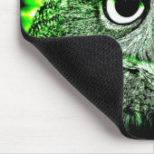 Eule geht Grün Mousepad (Ecke)