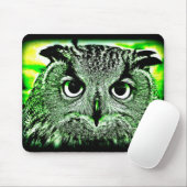 Eule geht Grün Mousepad (Mit Mouse)