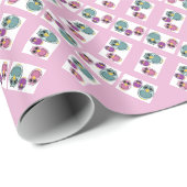 Eule Geschenkpapier (Rolleneckpunkt)