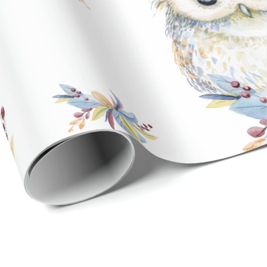 Eule Geschenkpapier (Rolleneckpunkt)